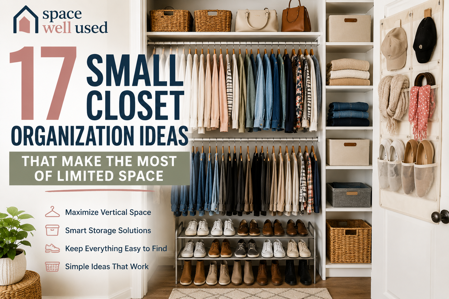 17 Small Closet Organization Ideas That Make the Most of Limited Space