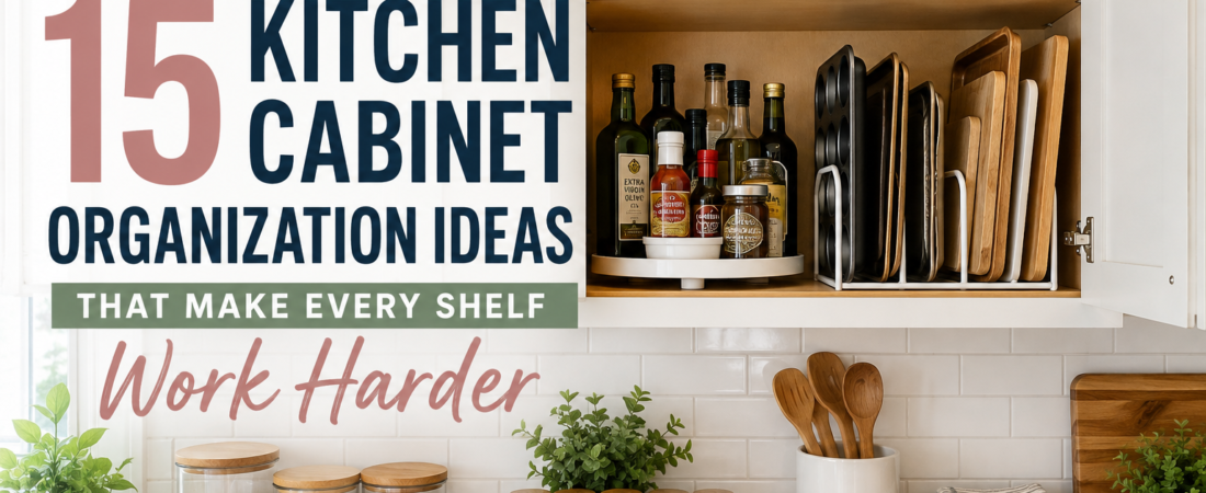 15 Kitchen Cabinet Organization Ideas That Make Every Shelf Work Harder