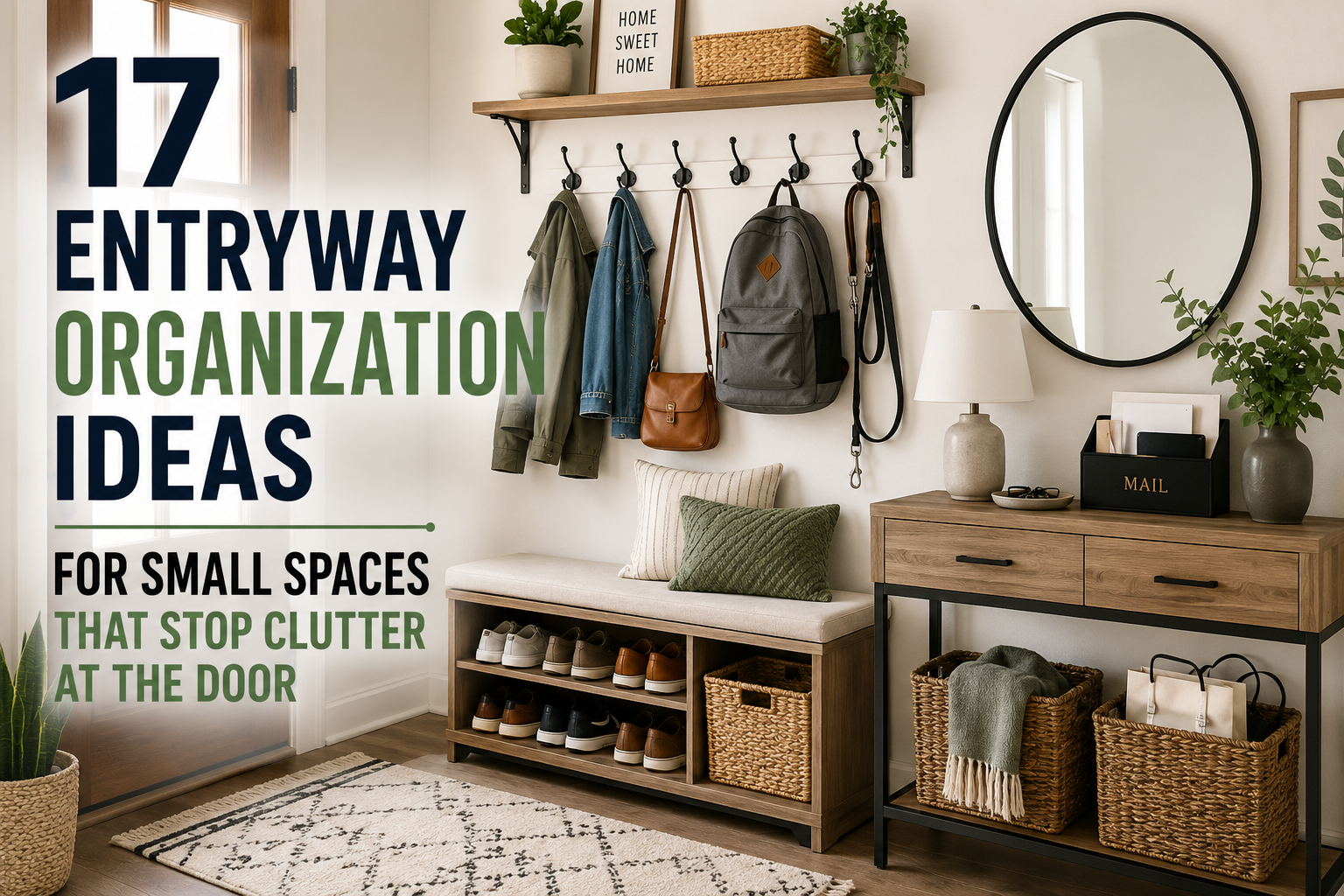 17 Entryway Organization Ideas for Small Spaces That Stop Clutter at the Door