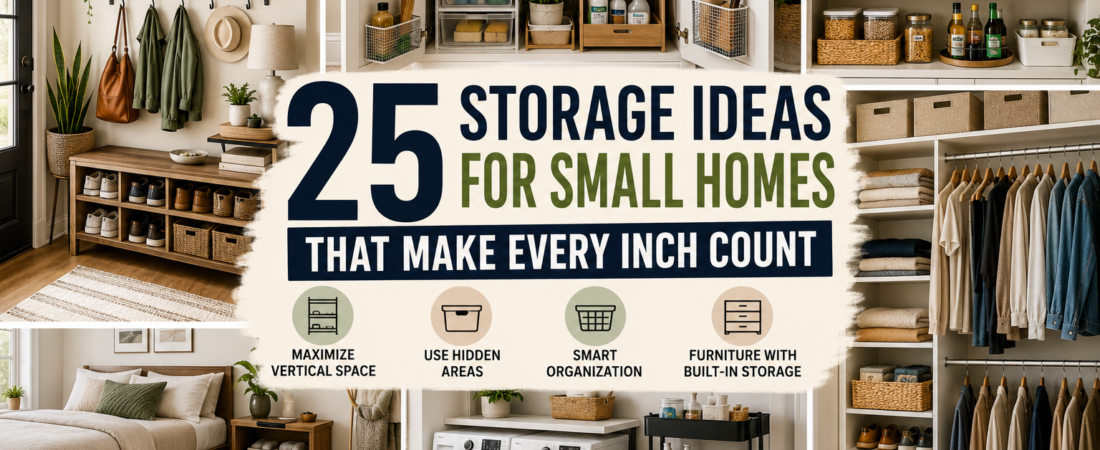 25 Storage Ideas for Small Homes That Make Every Inch Count