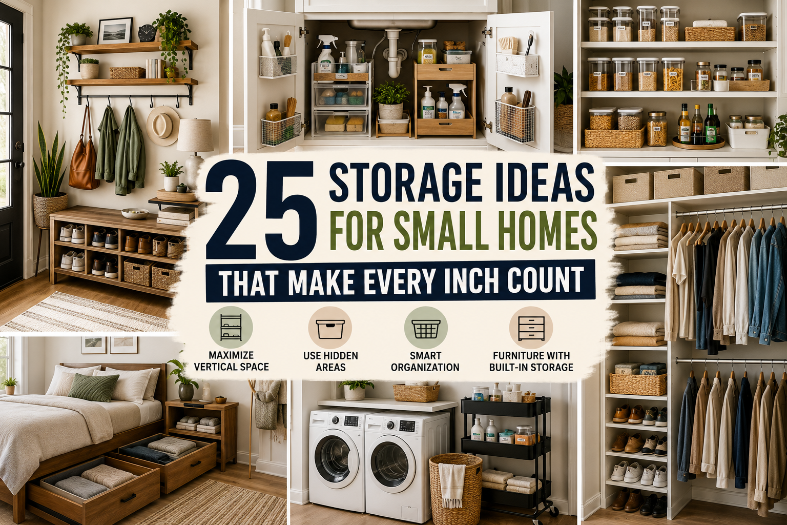 25 Storage Ideas for Small Homes That Make Every Inch Count