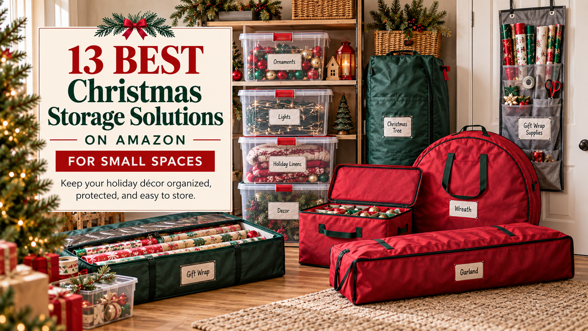 13 Best Christmas Storage Solutions on Amazon for Small Spaces