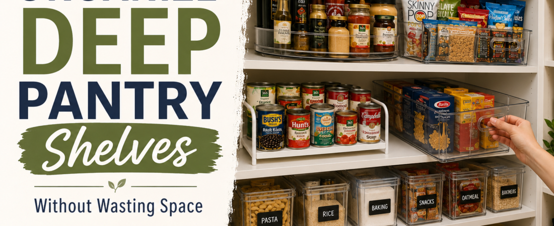 How to Organize Deep Pantry Shelves Without Wasting Space