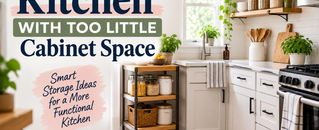 How to Organize a Kitchen With Too Little Cabinet Space