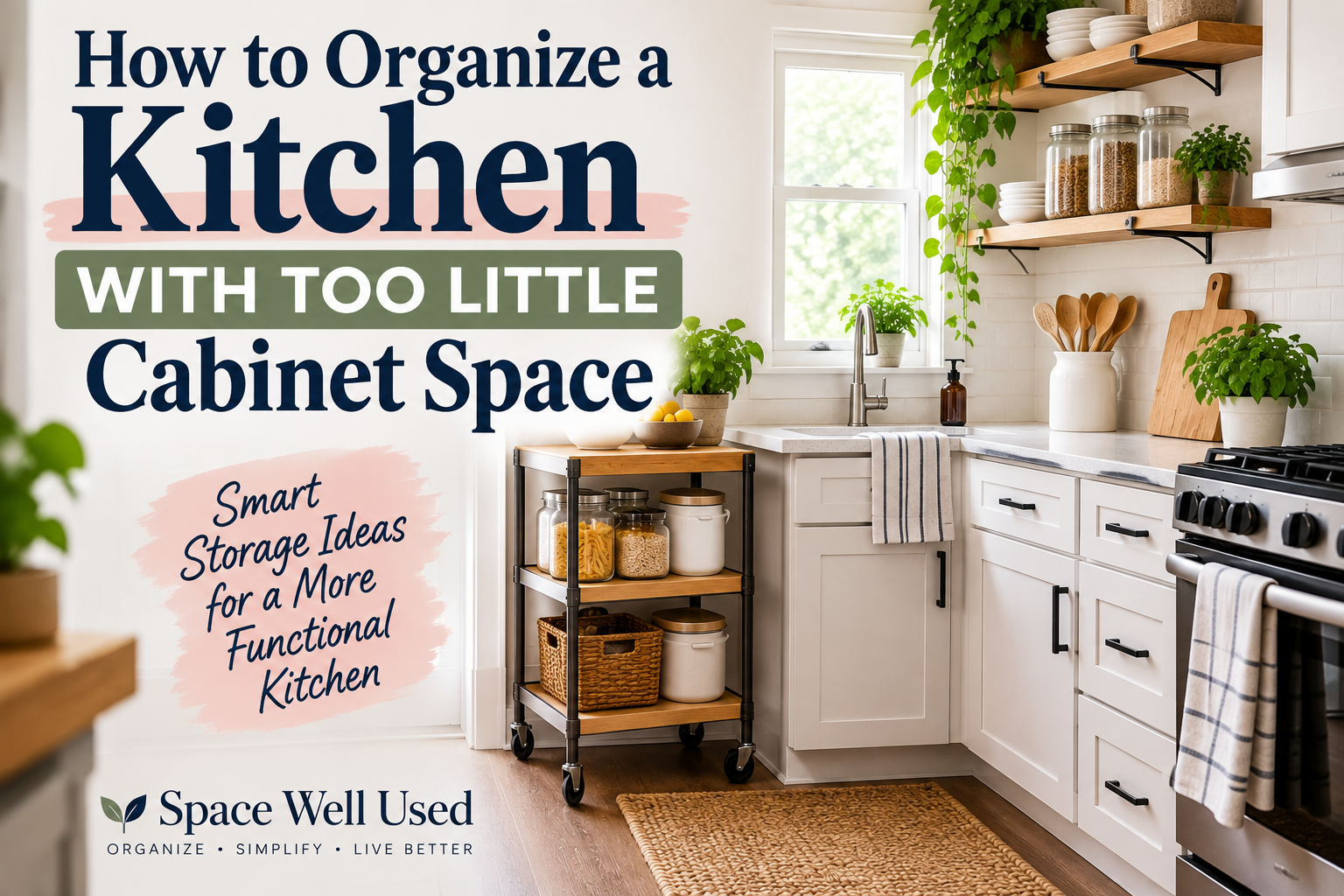 How to Organize a Kitchen With Too Little Cabinet Space