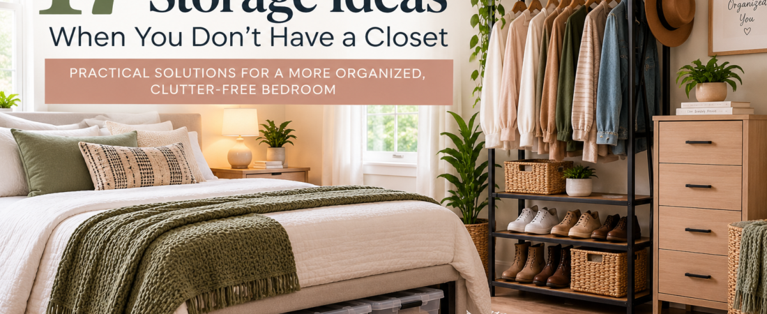Small Bedroom Storage Ideas When You Don’t Have a Closet