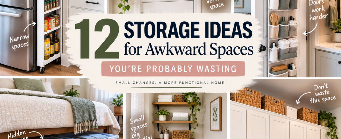 12 Storage Ideas for Awkward Spaces You’re Probably Wasting