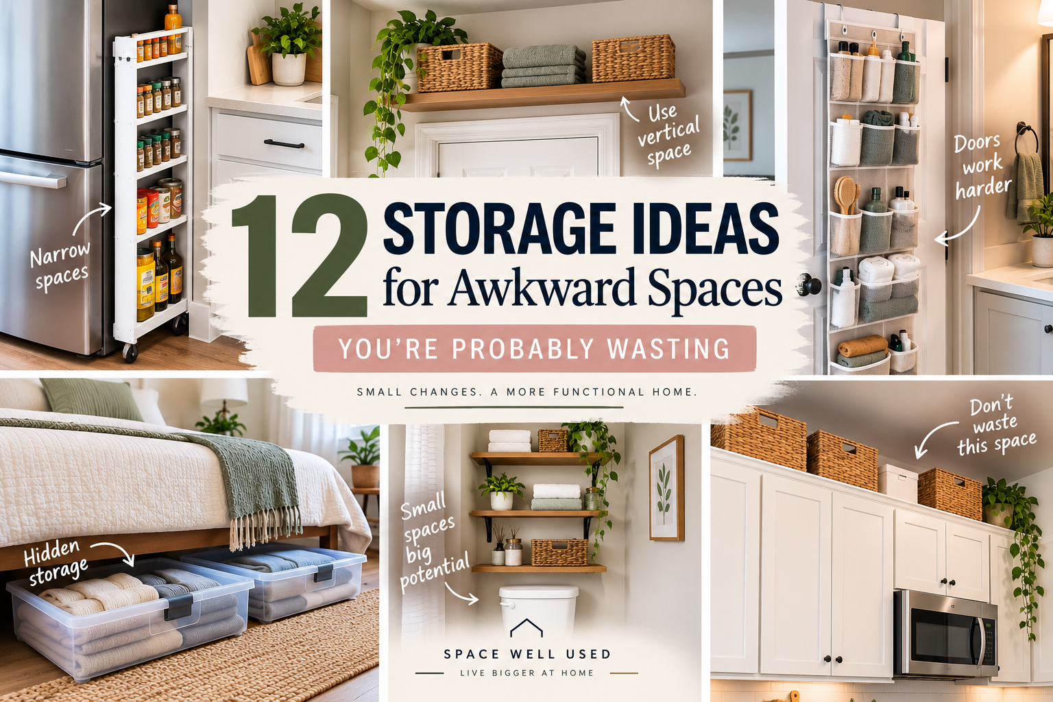 12 Storage Ideas for Awkward Spaces You’re Probably Wasting