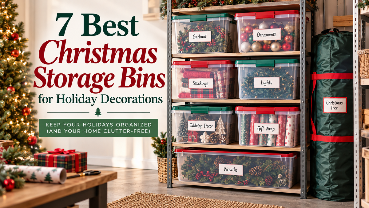 7 Best Christmas Storage Bins for Holiday Decorations