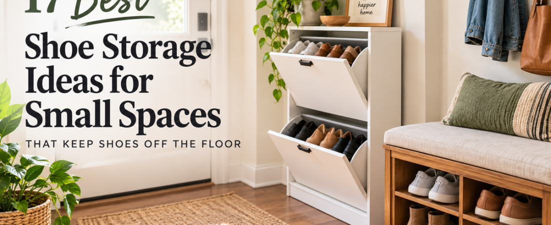 17 Best Shoe Storage Ideas for Small Spaces That Keep Shoes Off the Floor