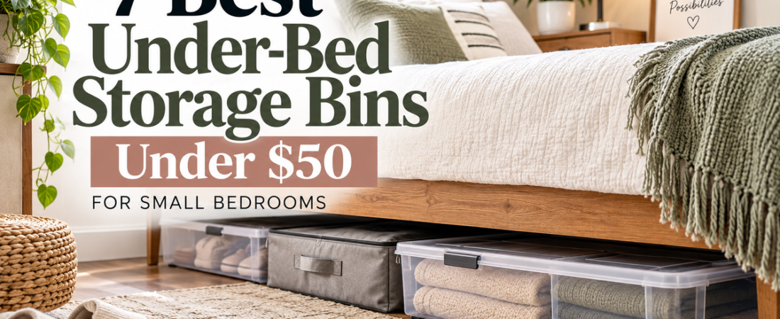 7 Best Under Bed Storage Bins Under $50 for Small Bedrooms