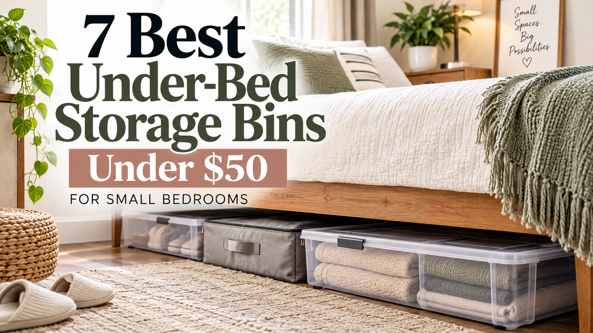 7 Best Under Bed Storage Bins Under $50 for Small Bedrooms