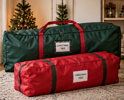Christmas tree storage bags for artificial trees in small spaces