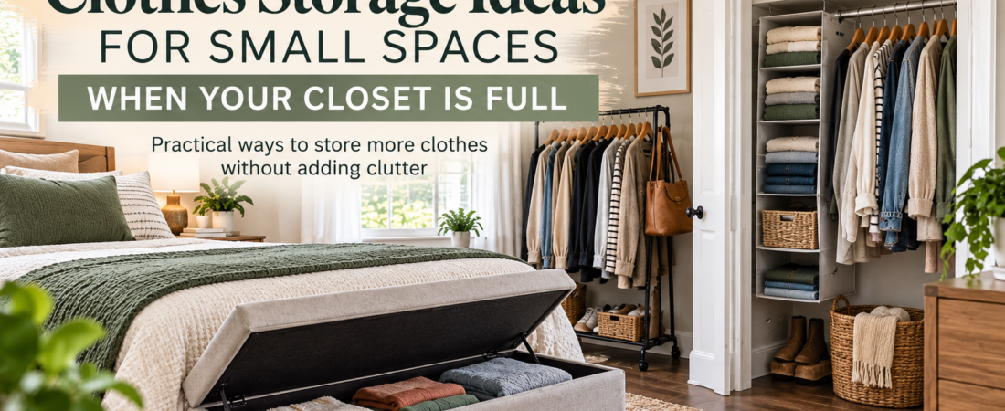 Clothes Storage Ideas for Small Spaces When Your Closet Is Full