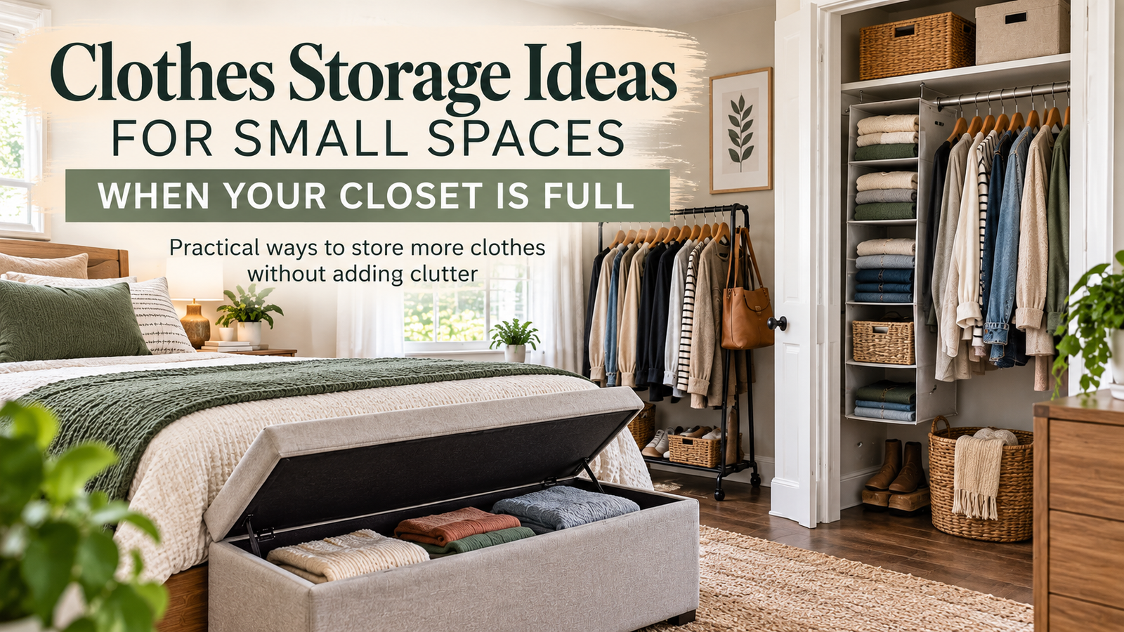 Clothes Storage Ideas for Small Spaces When Your Closet Is Full