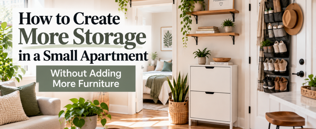 How to Create More Storage in a Small Apartment Without Adding More Furniture