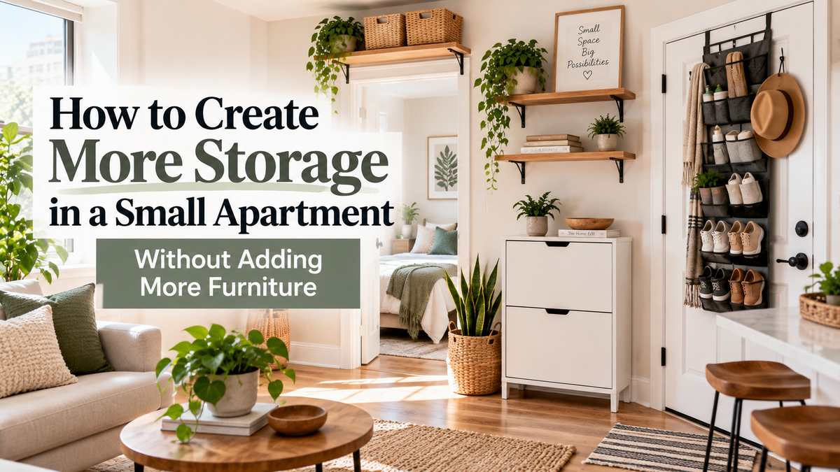 How to Create More Storage in a Small Apartment Without Adding More Furniture