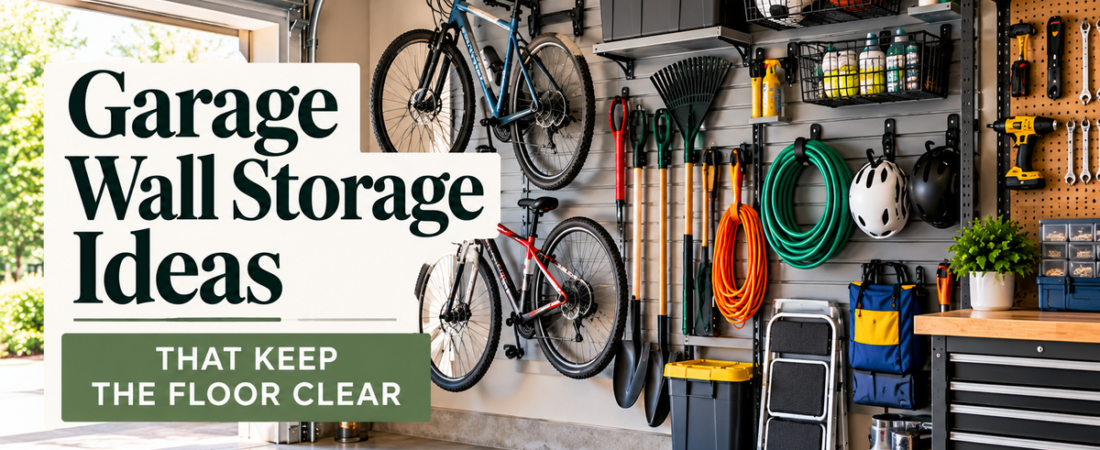 Garage Wall Storage Ideas That Keep the Floor Clear