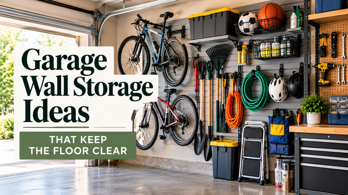 Garage Wall Storage Ideas That Keep the Floor Clear