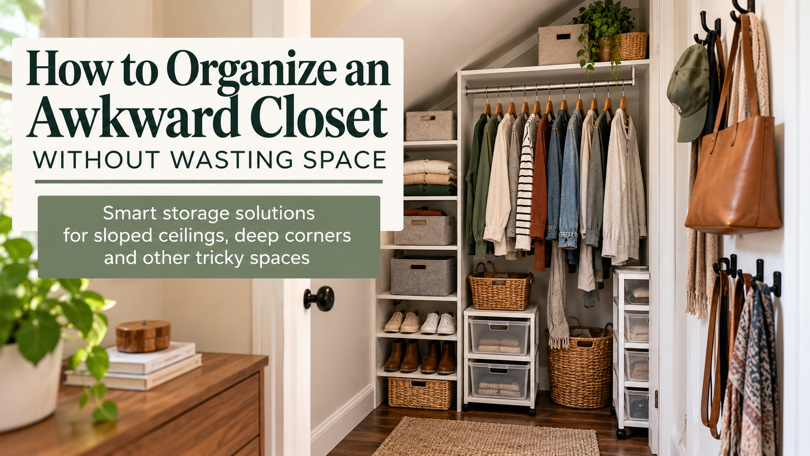 How to Organize an Awkward Closet Without Wasting Space