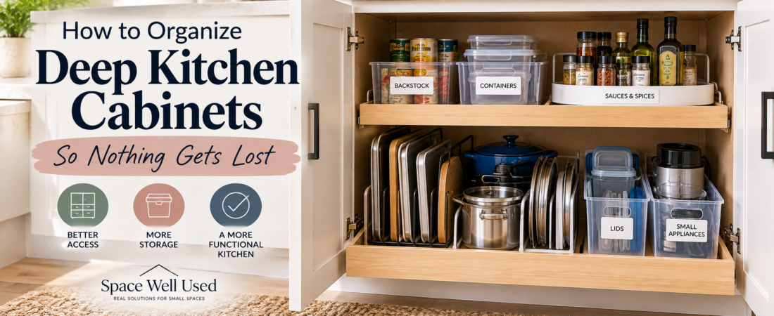 How to Organize Deep Kitchen Cabinets So Nothing Gets Lost