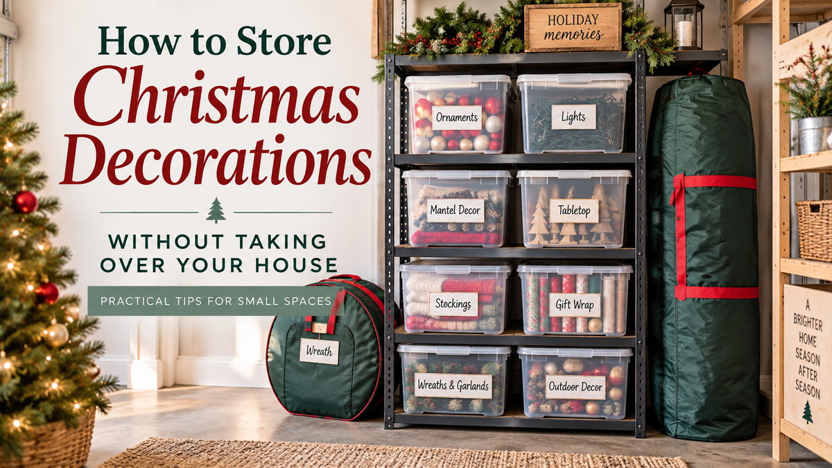 How to Store Christmas Decorations Without Taking Over Your House