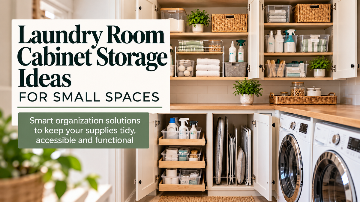 Laundry Room Cabinet Storage Ideas for Small Spaces