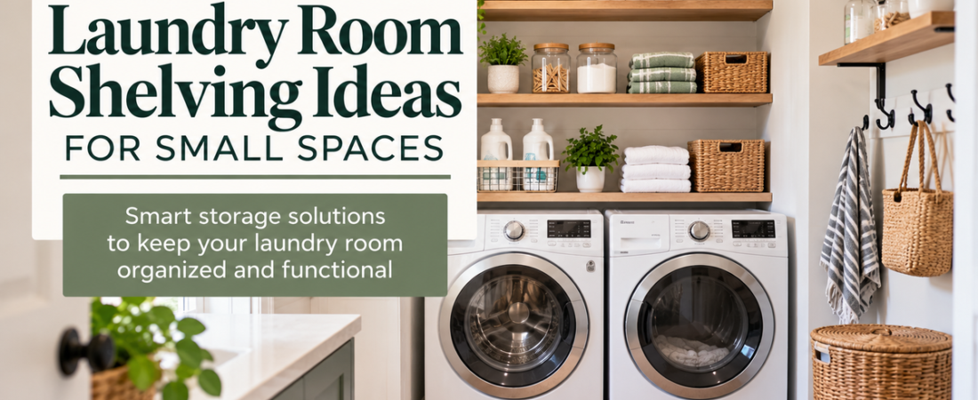 Laundry Room Shelving Ideas for Small Spaces