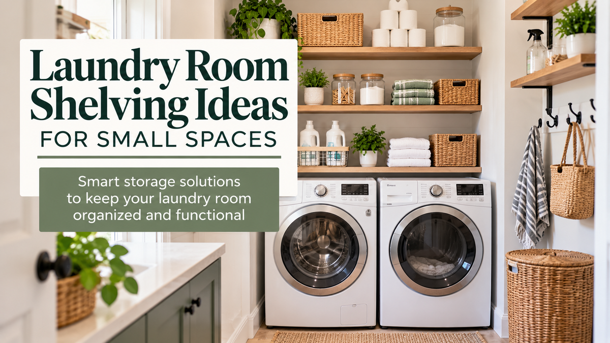 Laundry Room Shelving Ideas for Small Spaces