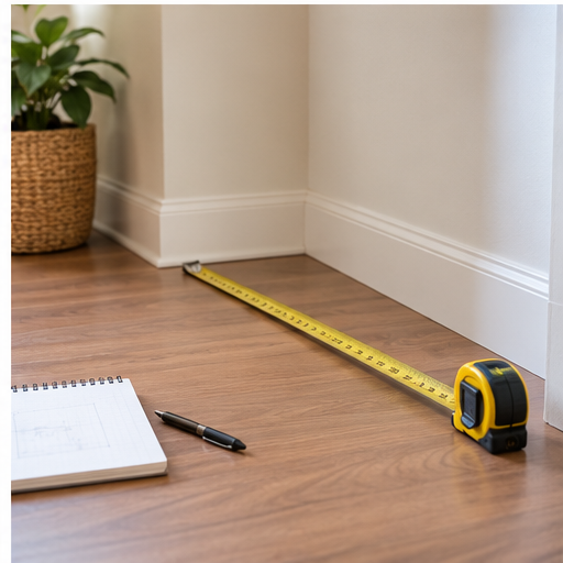 Measuring a small space before buying shoe storage
