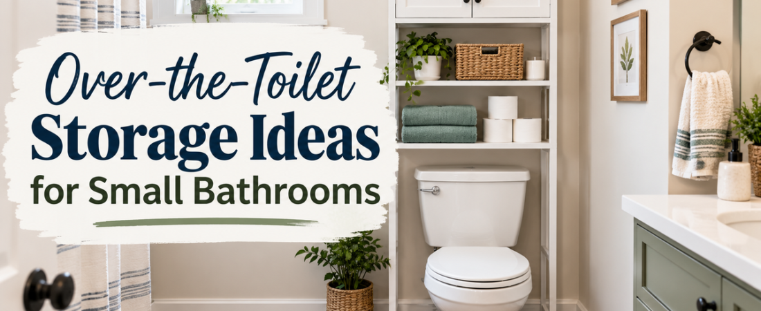 Over the Toilet Storage Ideas for Small Bathrooms