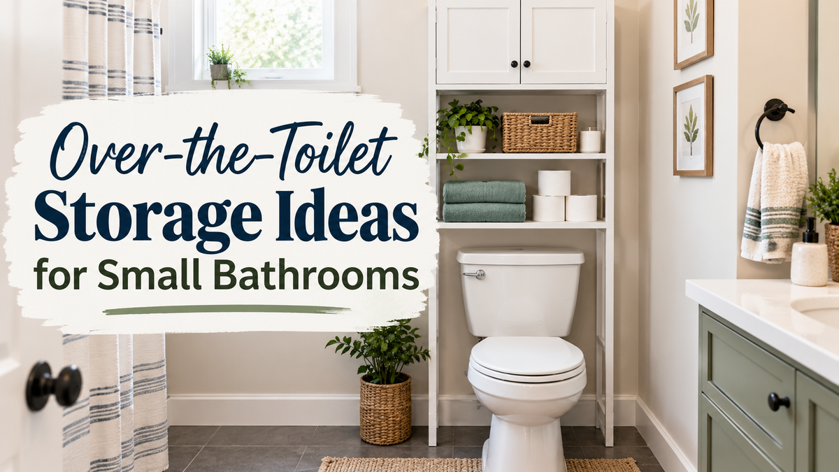 Over the Toilet Storage Ideas for Small Bathrooms