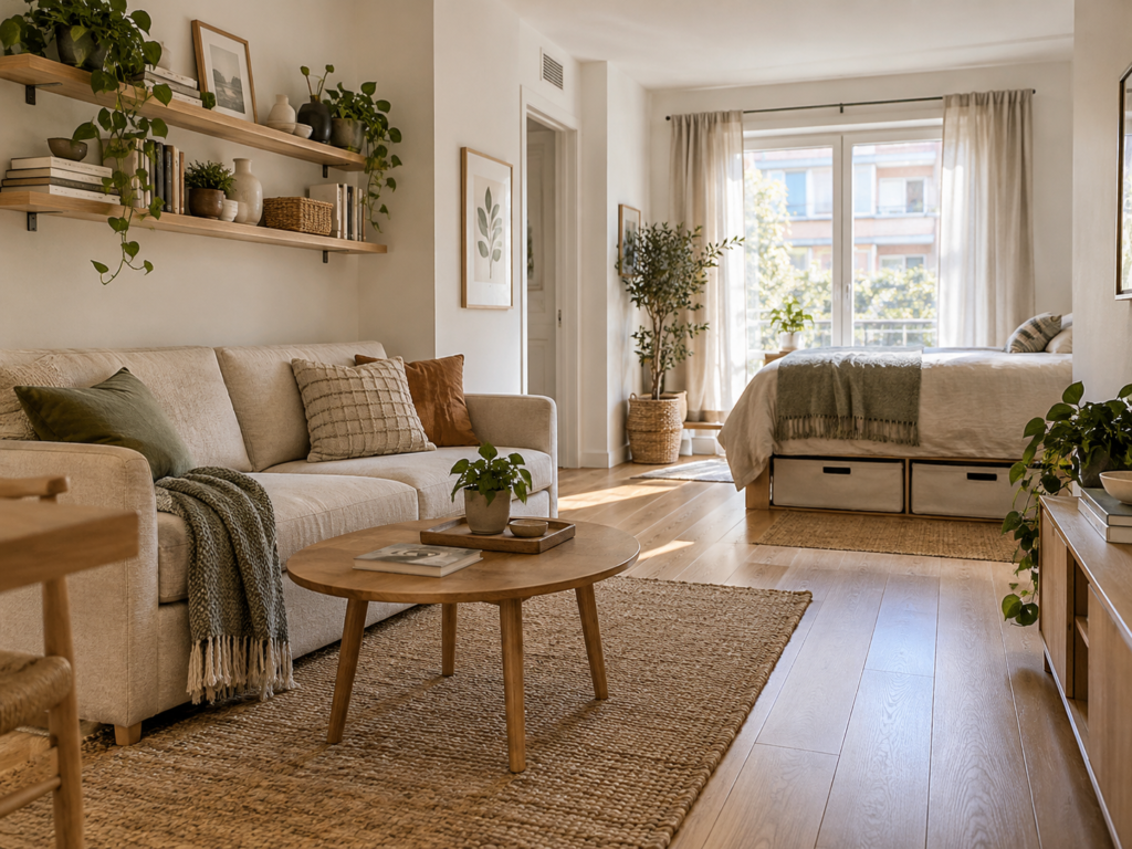 Small apartment storage without adding more furniture