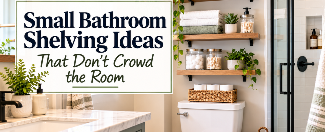 Small Bathroom Shelving Ideas That Don’t Crowd the Room