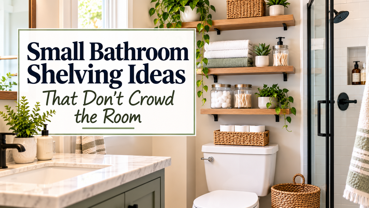 Small Bathroom Shelving Ideas That Don’t Crowd the Room
