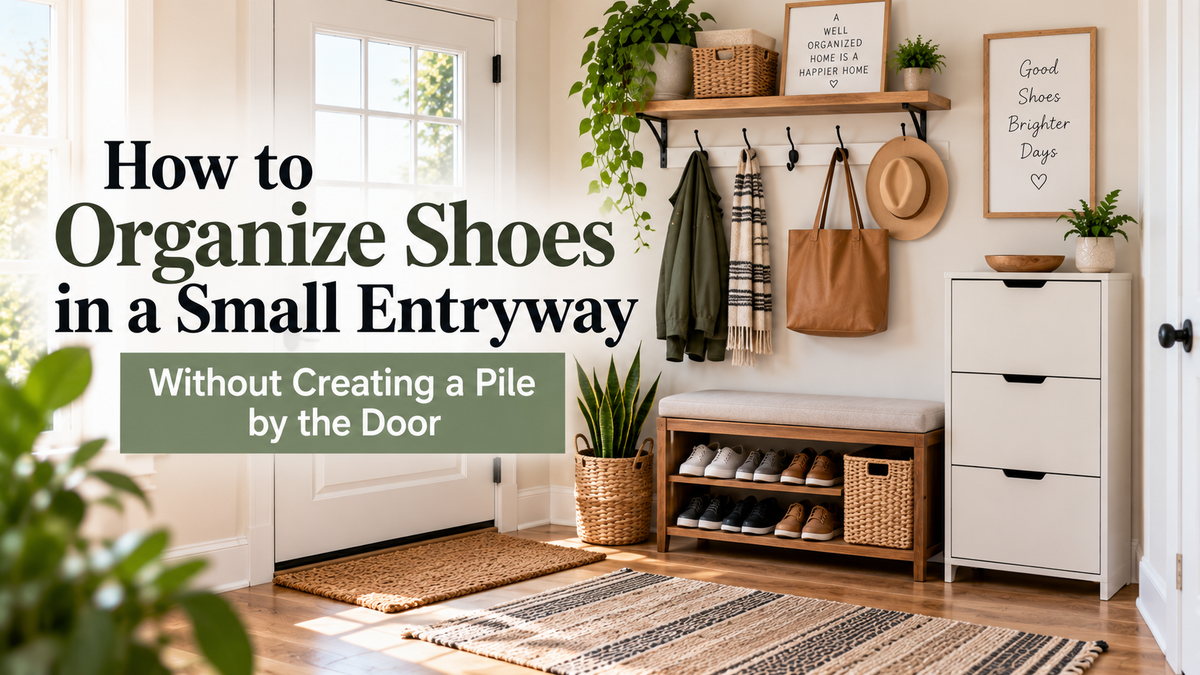 How to Organize Shoes in a Small Entryway Without Creating a Pile by the Door