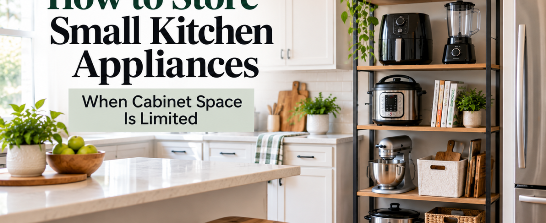 How to Store Small Kitchen Appliances When Cabinet Space Is Limited
