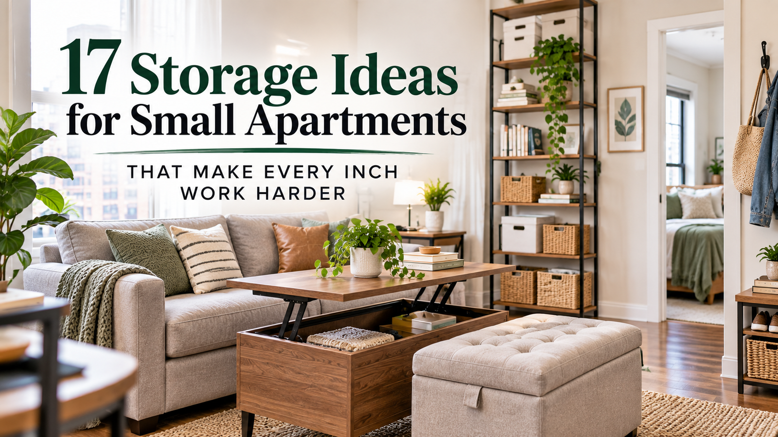 17 Storage Ideas for Small Apartments That Make Every Inch Work Harder