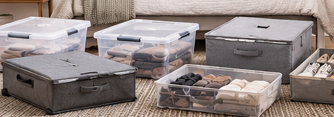 Comparison of under-bed storage bins for small bedrooms