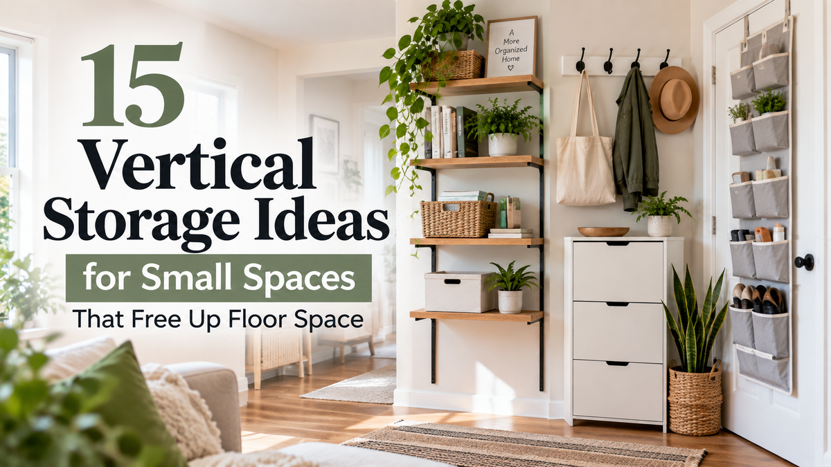 15 Best Vertical Storage Ideas for Small Spaces That Free Up Floor Space