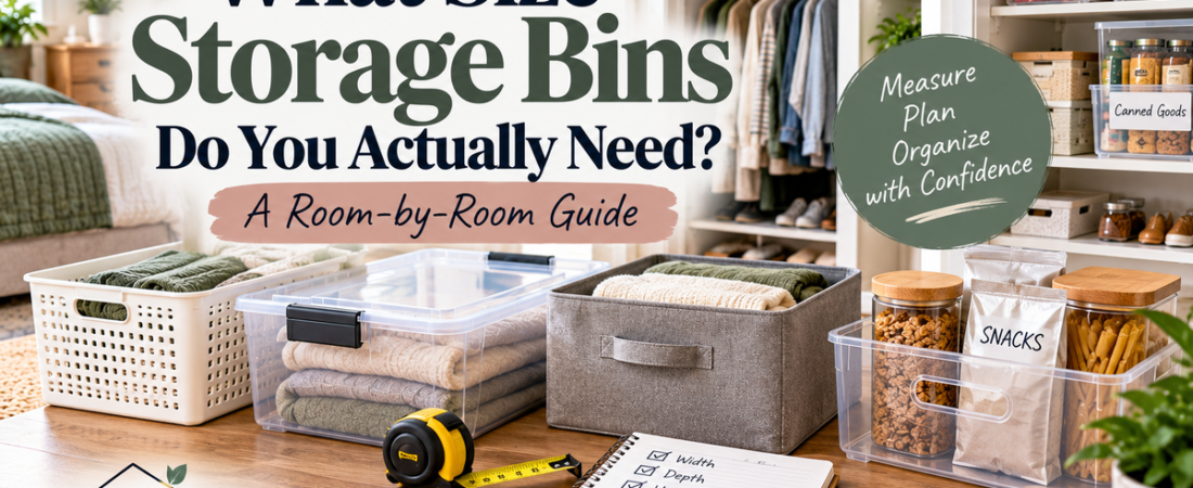 What Size Storage Bins Do You Actually Need? A Room-by-Room Guide