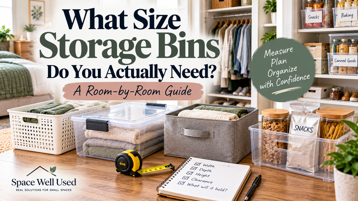 What Size Storage Bins Do You Actually Need? A Room-by-Room Guide