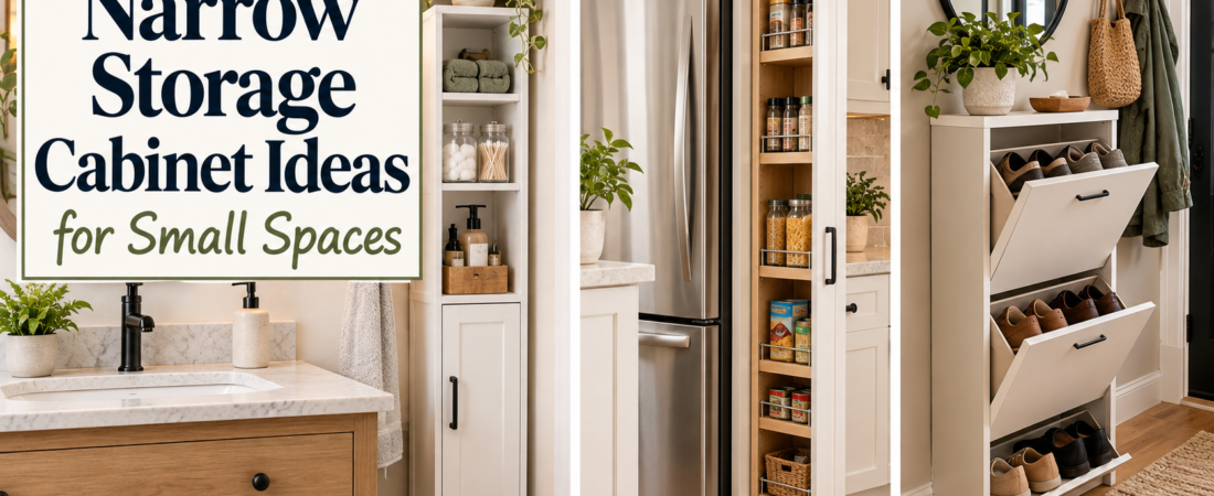 Narrow Storage Cabinet Ideas for Small Spaces