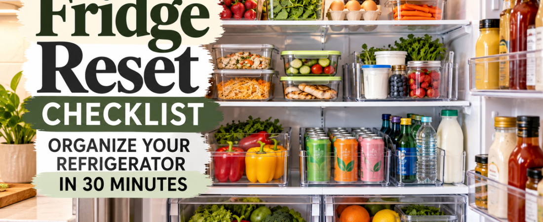 Fridge Reset Checklist: Organize Your Refrigerator in 30 Minutes