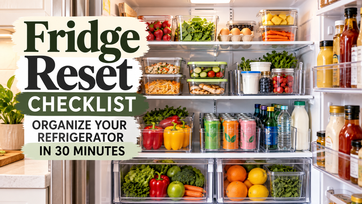 Fridge Reset Checklist: Organize Your Refrigerator in 30 Minutes